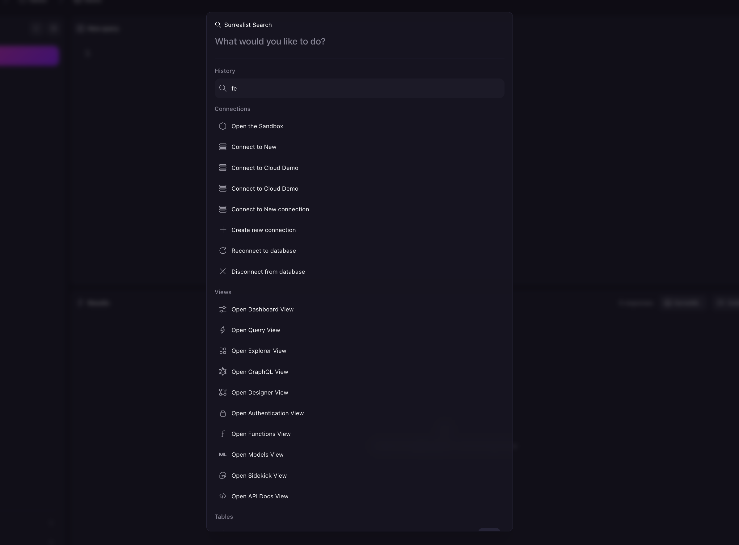 Search and shortcuts