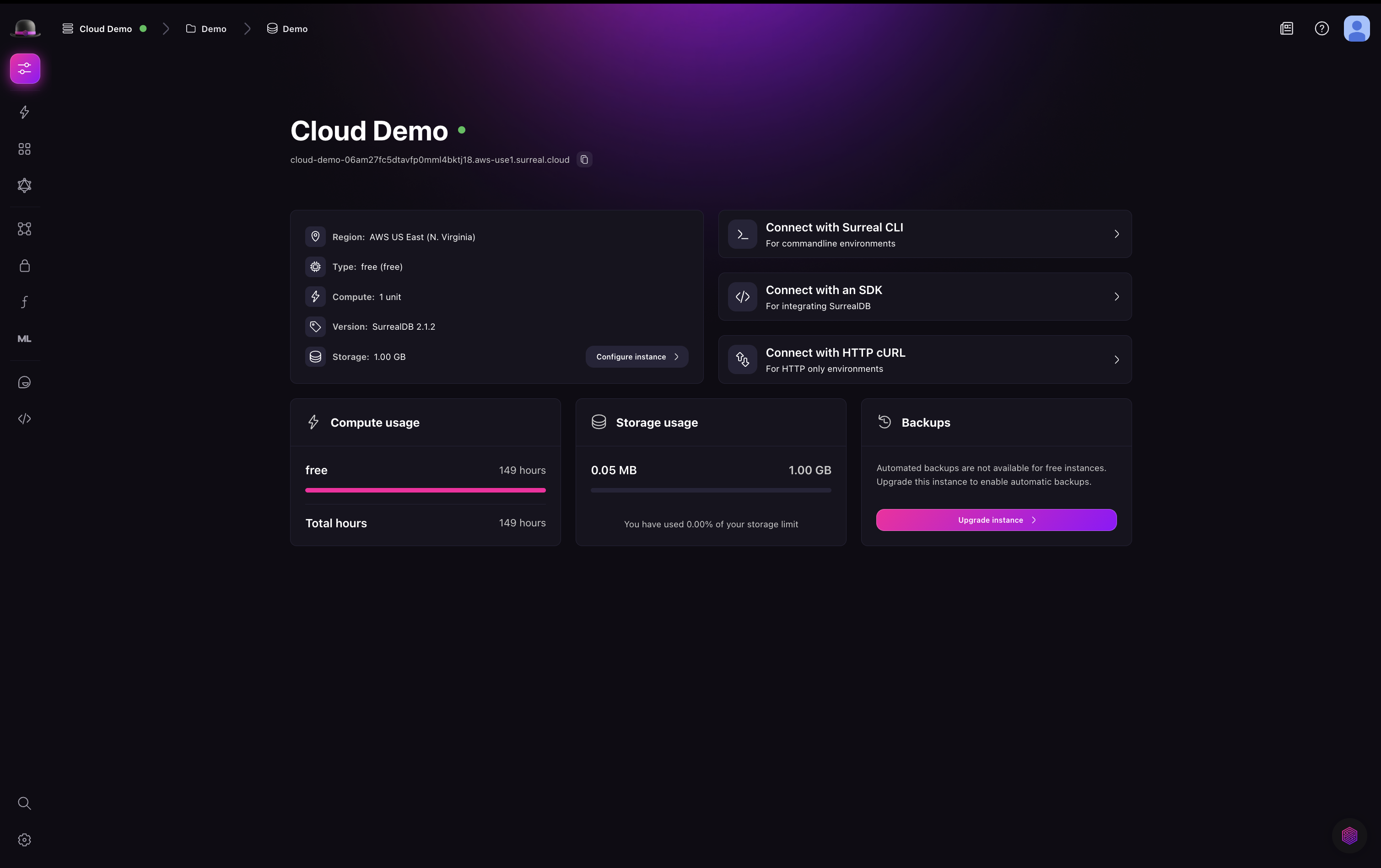 Surrealist API Docs view